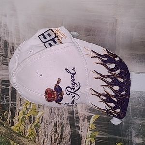 Crown Royal Nascar 26 Jamie McMurray white purple flames Chase Authentic Hat
